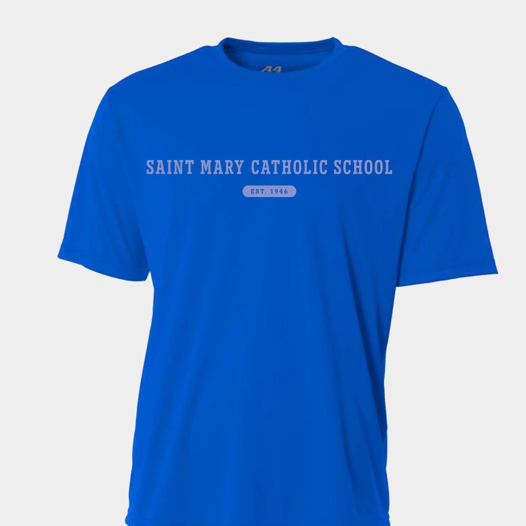 St. Marys Cooling Performance Short Sleeve Crew, Blue