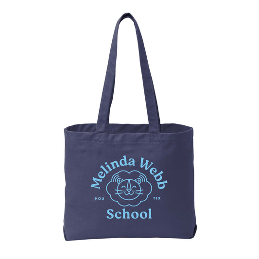 Denim Blue Canvas Tote