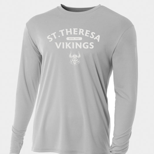 Viking Cooling Performance Long Sleeve Crew, Silver